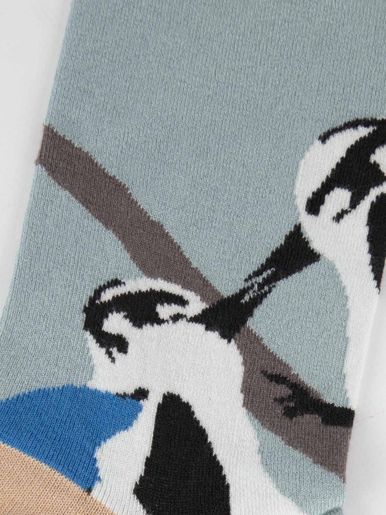 calcetines cortos mujer azul plata en paradisedesignstore